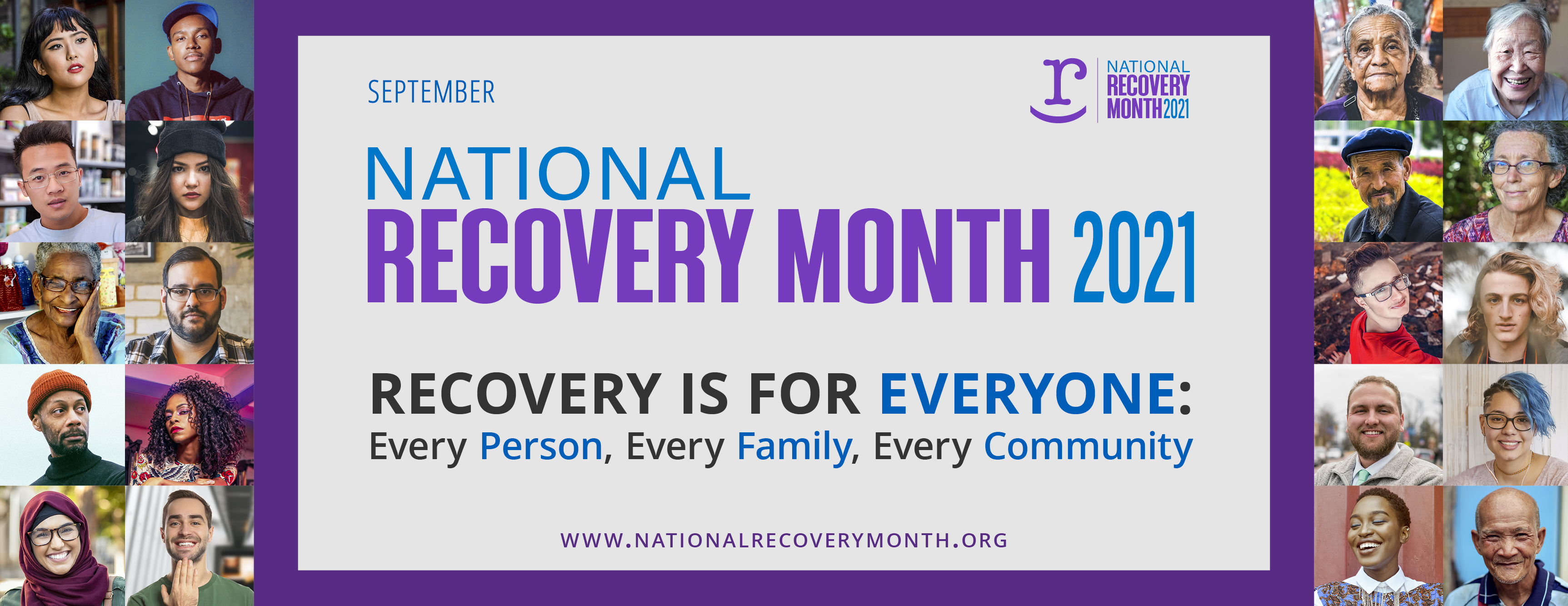 National Recovery Month 2021 Recovery is for everyone: every person, every family, every community
